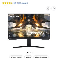 27 Inch Samsung Odyssey G5 Gaming Monitor