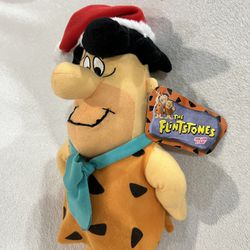 new vintage flintstones plush toy with tag