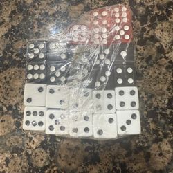 48 Standard Dice Set – 6-Sided (d6) – White, Red, Black Mix