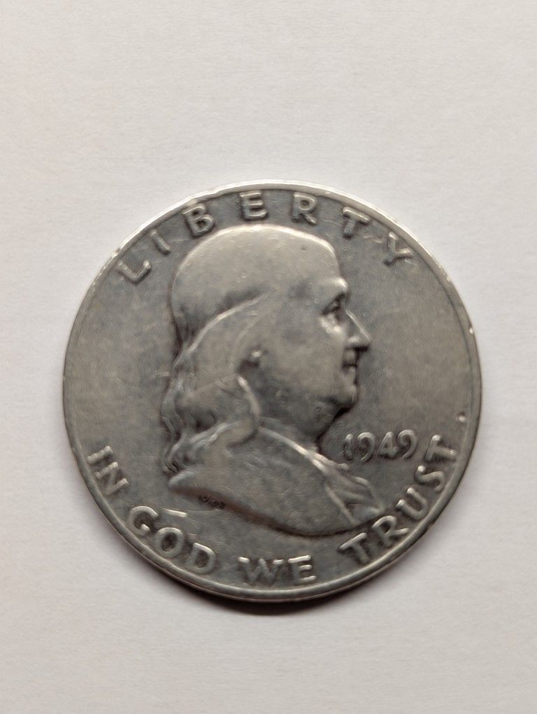1949-D Franklin Half dollar 90% Silver