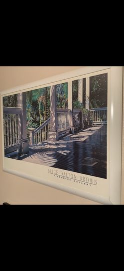 Print Matted and Framed  - Alice Dalton Brown - Patrick’s Porch - Large - Nice !