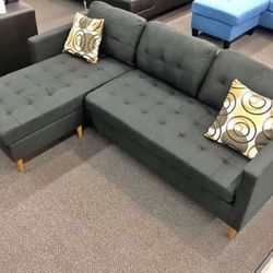 New Black Sectional Couch / free Delivery 