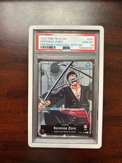 PSA 10 💎 -Roronoa Zoro 25th Anniversary Promo One Piece Card