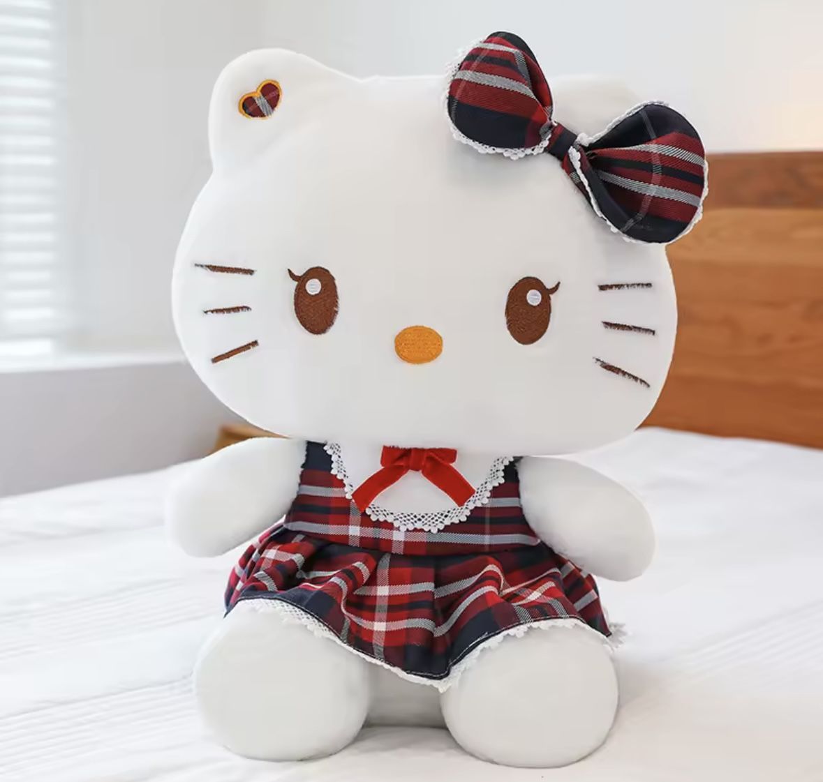 Hello Kitty Plaid Plushie!