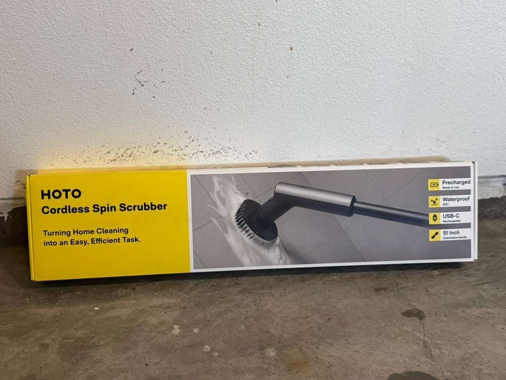 HoTo cordless spin scrubber
