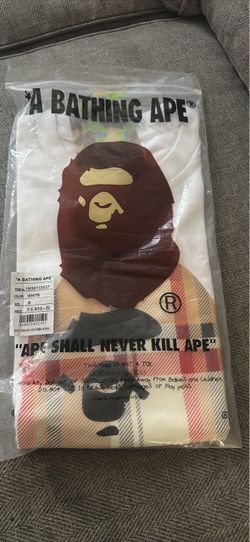 A Bathing Ape BAPE Graphic T-Shirt White Size S and medium