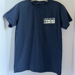 Louis Vuitton Men’s T-Shirt In Blue Size S