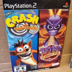 brand new sealed ps2 demo disc crash twinsanity spyro heros tail e3 2004 playstation 2