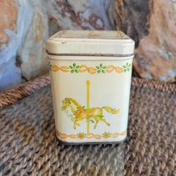 2 Matching Vitage Carousel Tins