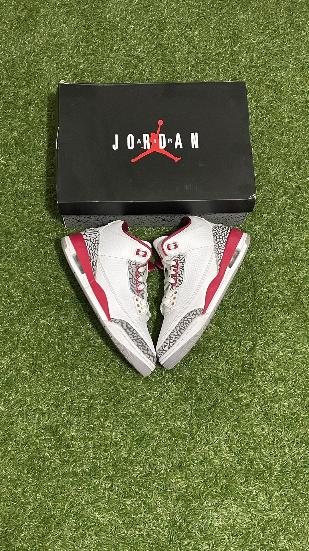 Jordan 3s Retro OG Cardinals Red Size 8.5 Men $140.00