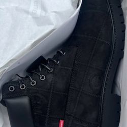 Supreme x Timberland 6-Inch “Black” FW25 — Size 10.5 — BRAND NEW