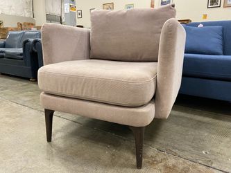 WEST ELM Auburn Box Accent Chair in Beige