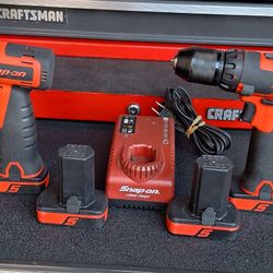 Snap On 14.4 V 3/8" Drive MicroLithium Cordless Impact And Drill 