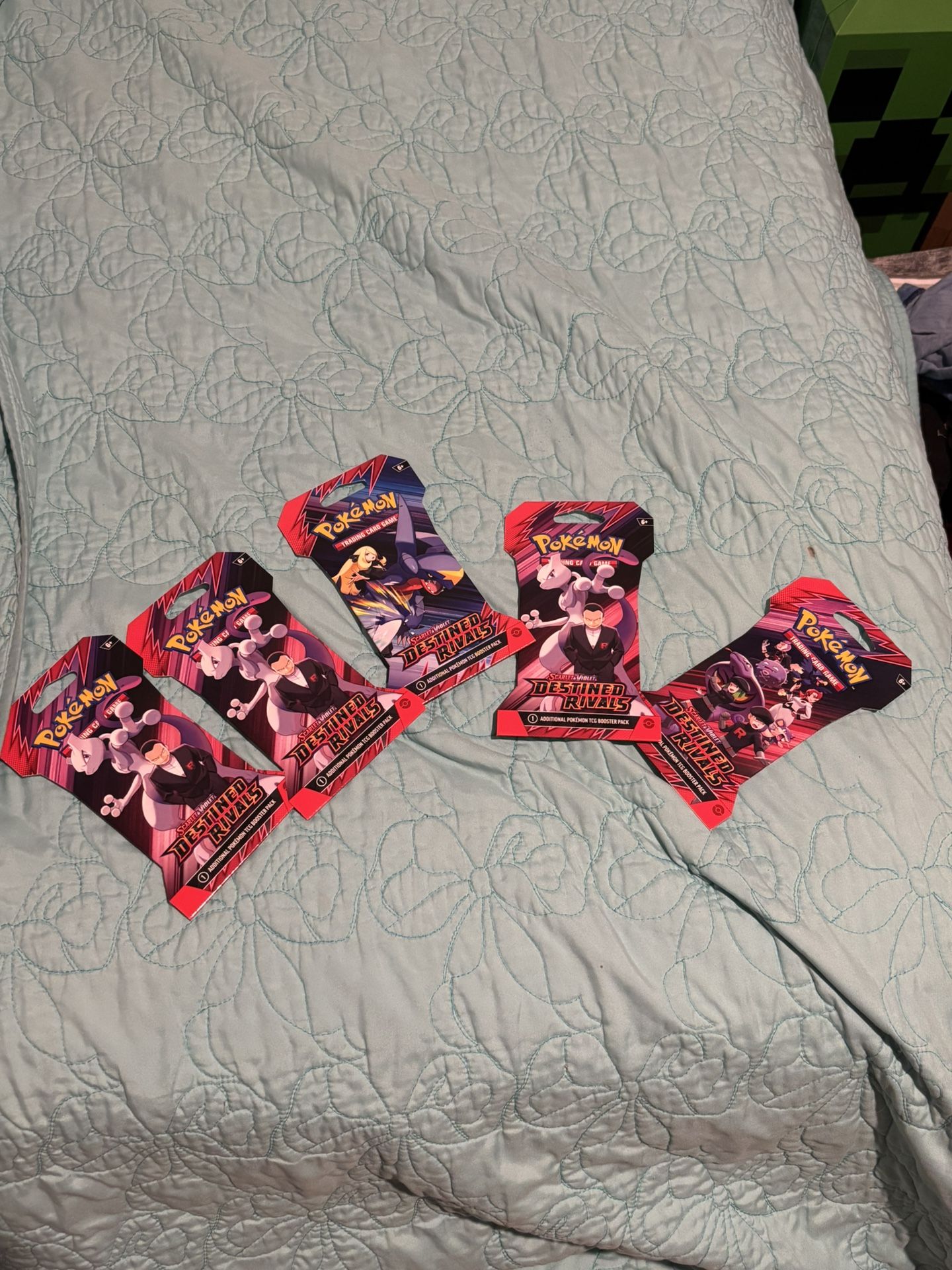 Lot Of 5 SEALED Destined Rival Booster Sleeves