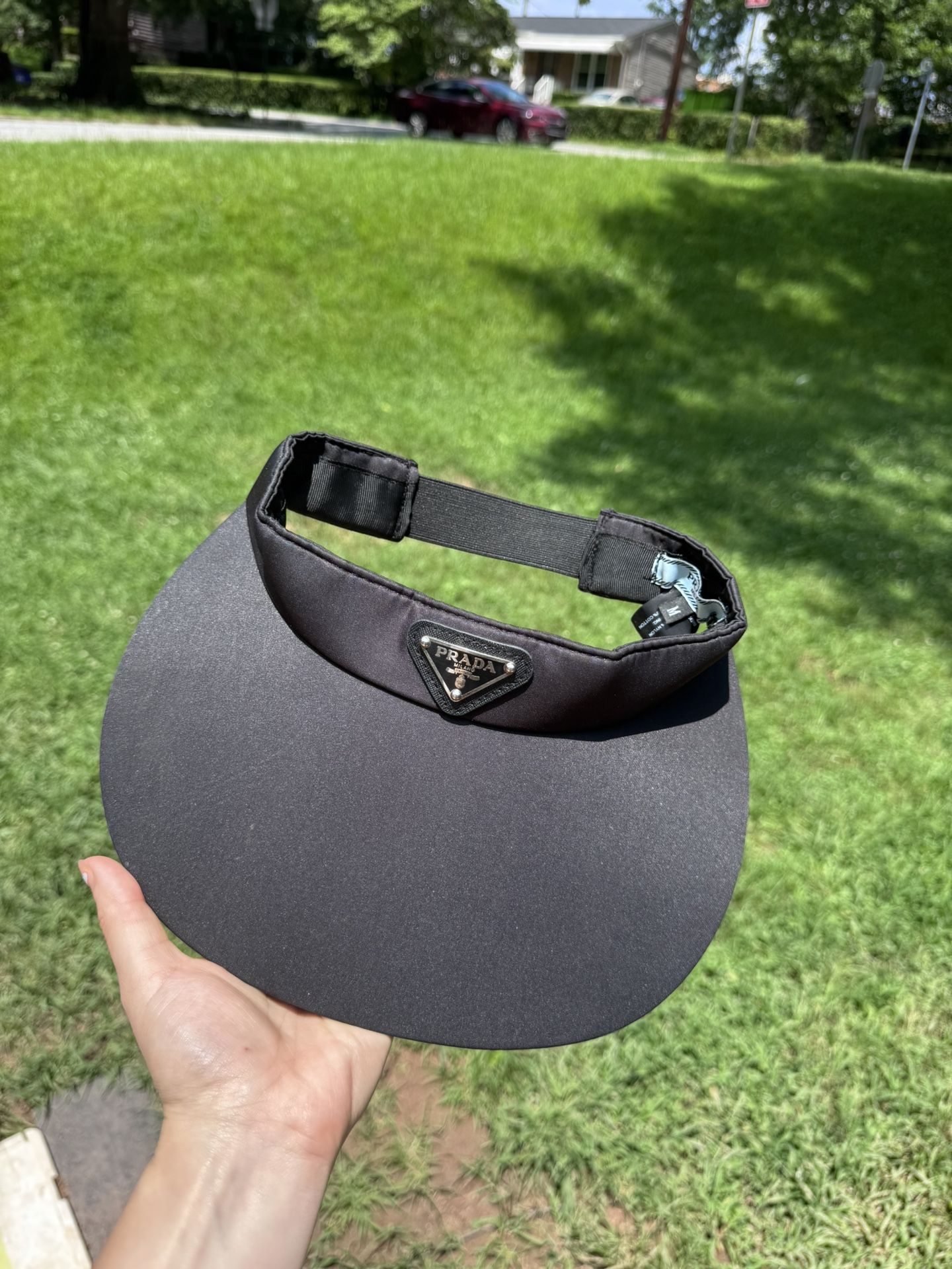 Prada Black Nylon Visor