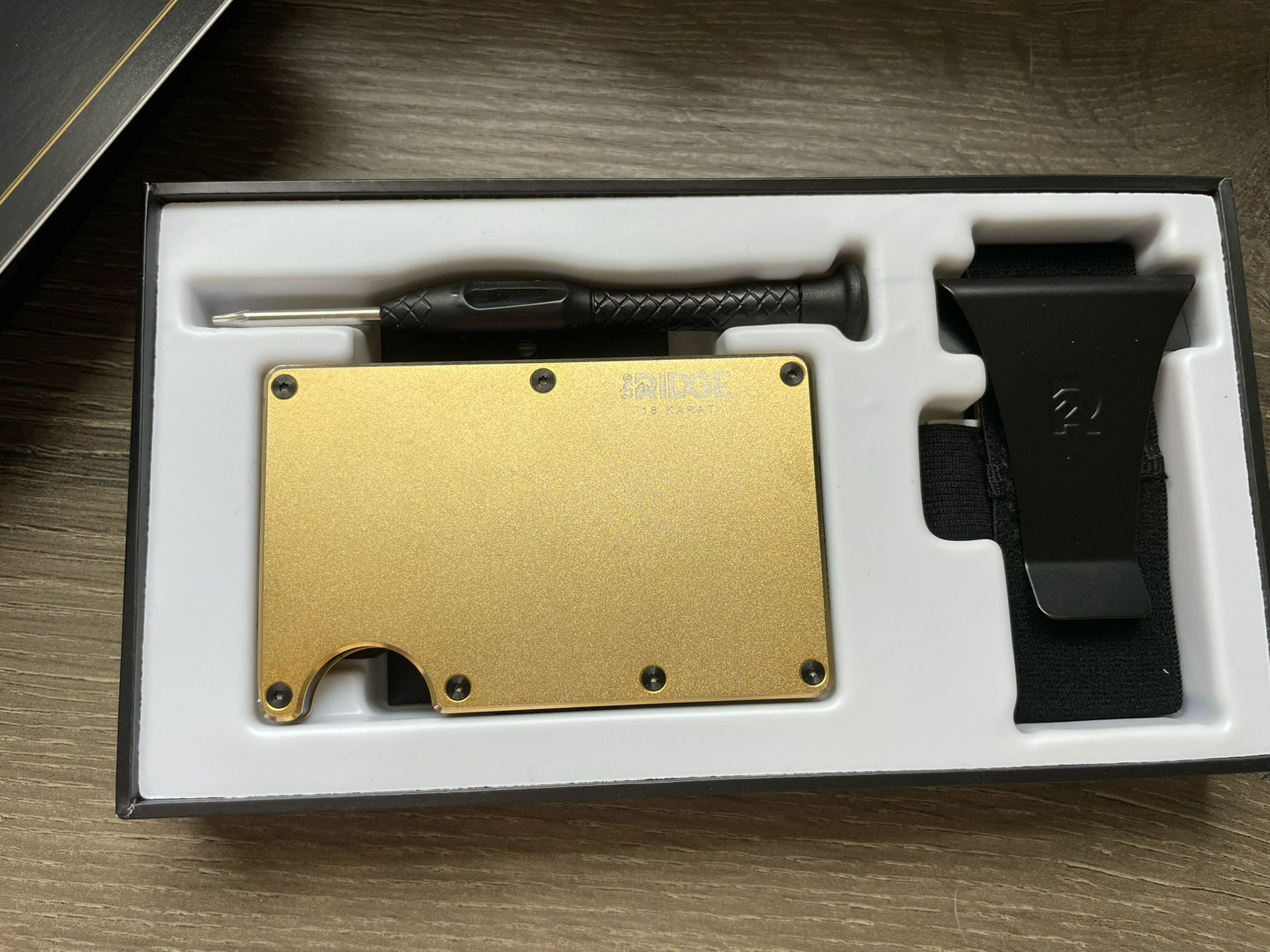 The Ridge Wallet 18k Gold Plated