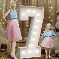 4ft tall marquee number 7