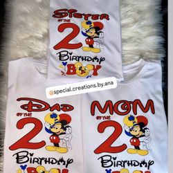 Custom made family matching birthday shirts 🥳 Order yours to your liking