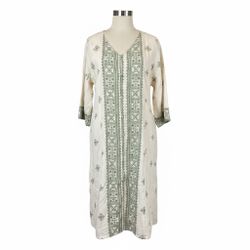 Bell Sleeve Placed Print Dress 