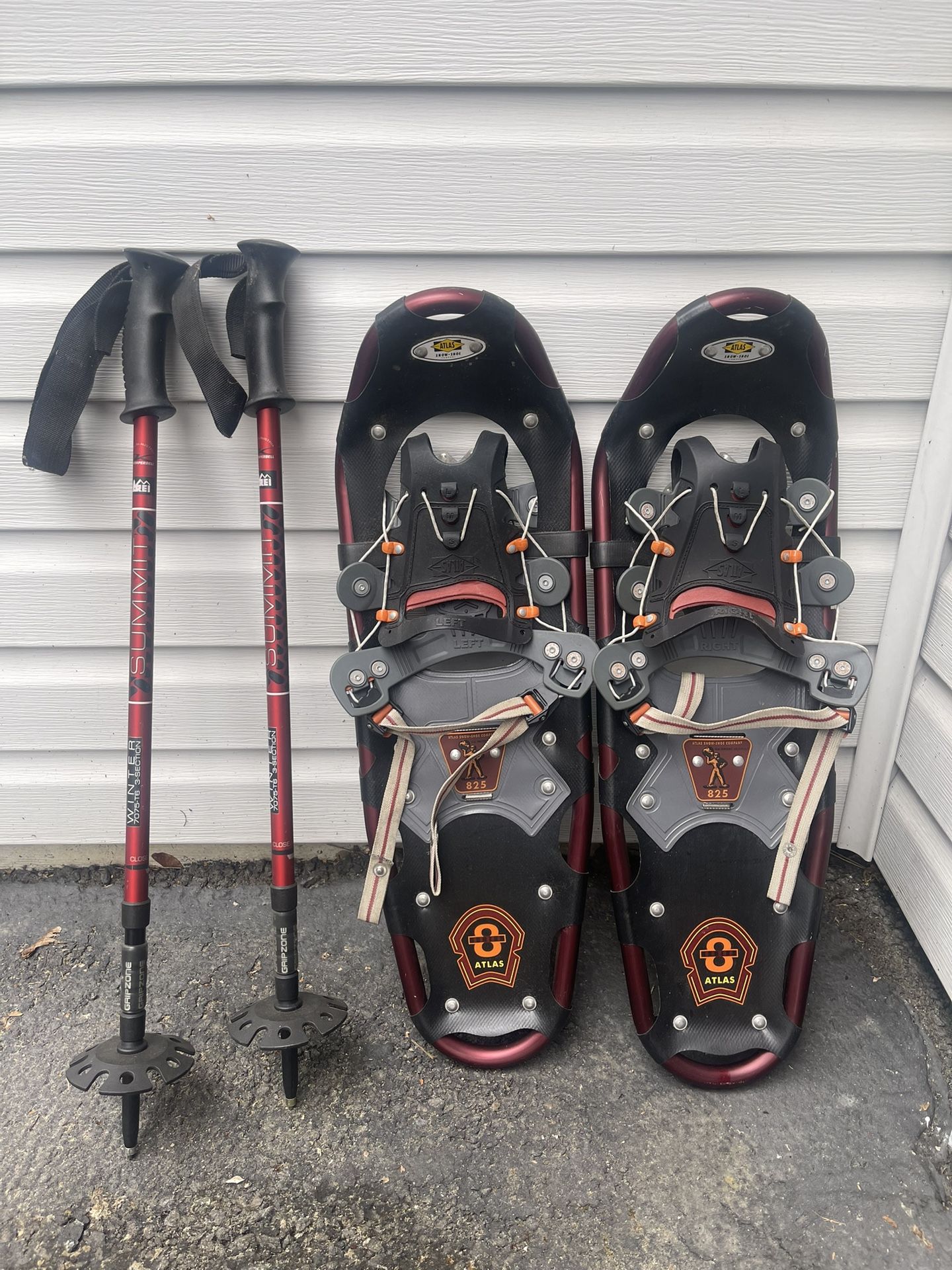 Snowshoes and Trekking Poles