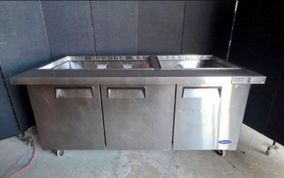 Atosa 3 Door Refrigerated Prep Table