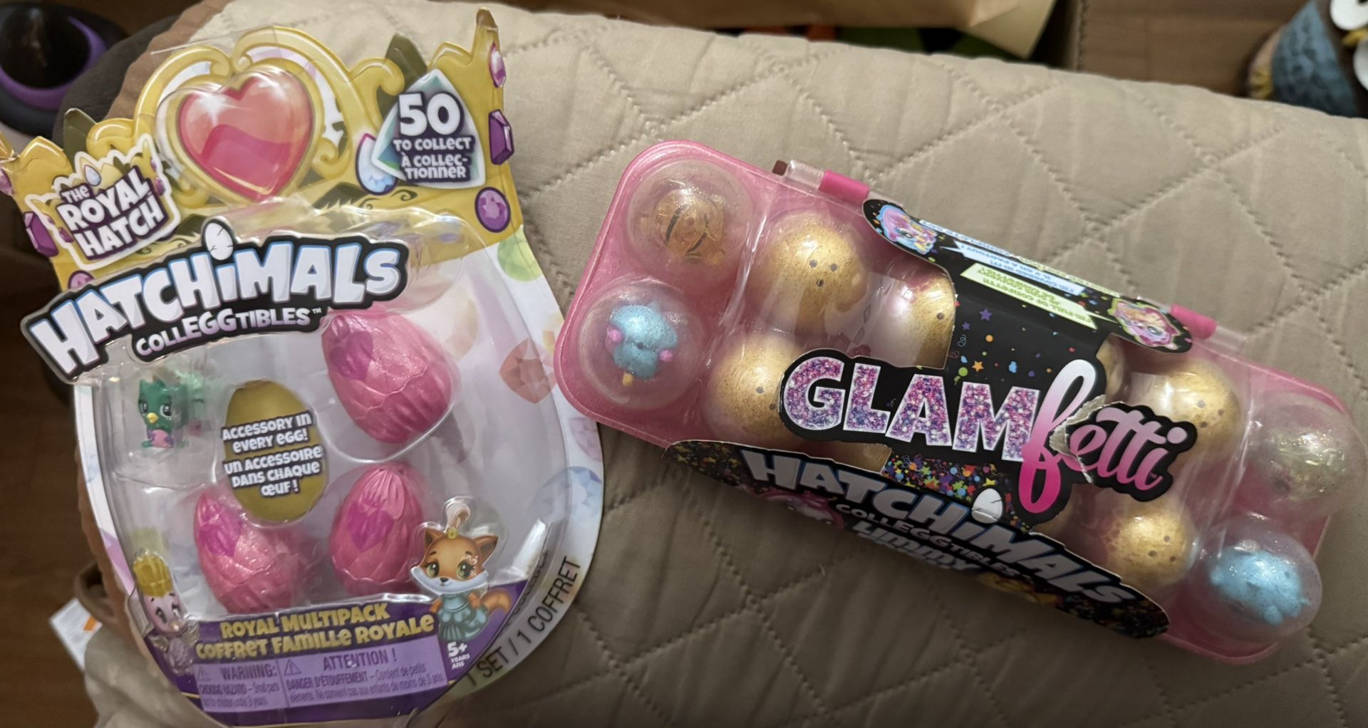 HATCHIMALS COLLEGGTIBLES The Royal Hatch AND Glamfetti Limmy Edition (NEW & RARE)