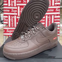 Nike Supreme Air Force One Baroque Brown
