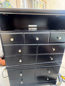 Black dresser