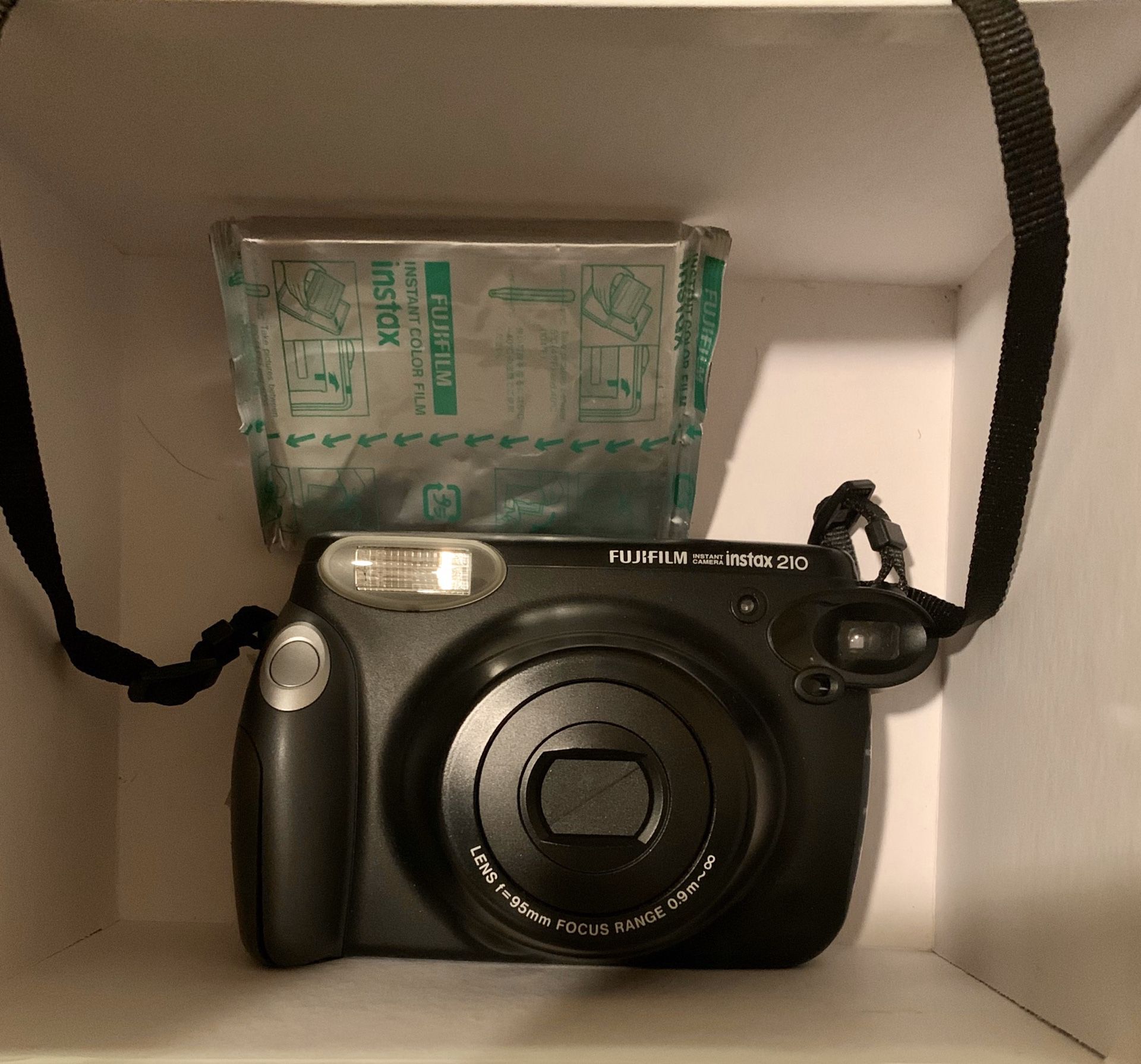FUJIFILM instant polaroid camera instax 210 f=95mm polaroid film