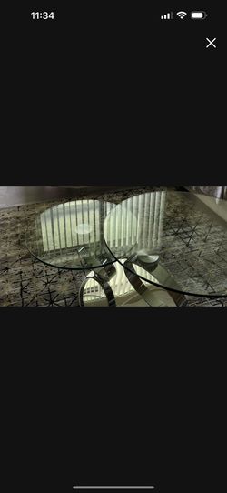 Mesa de vidrio como nueva