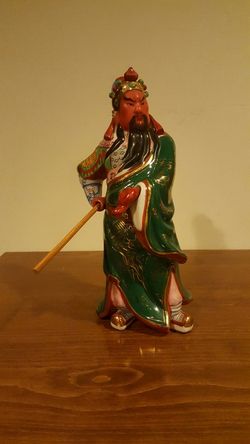 Asian Warrior with Gold Detail