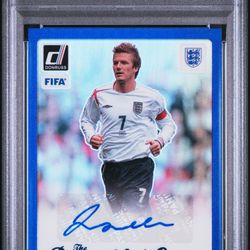 2023 Donruss FIFA David Beckham Beautiful Game Auto Blue PSA 9