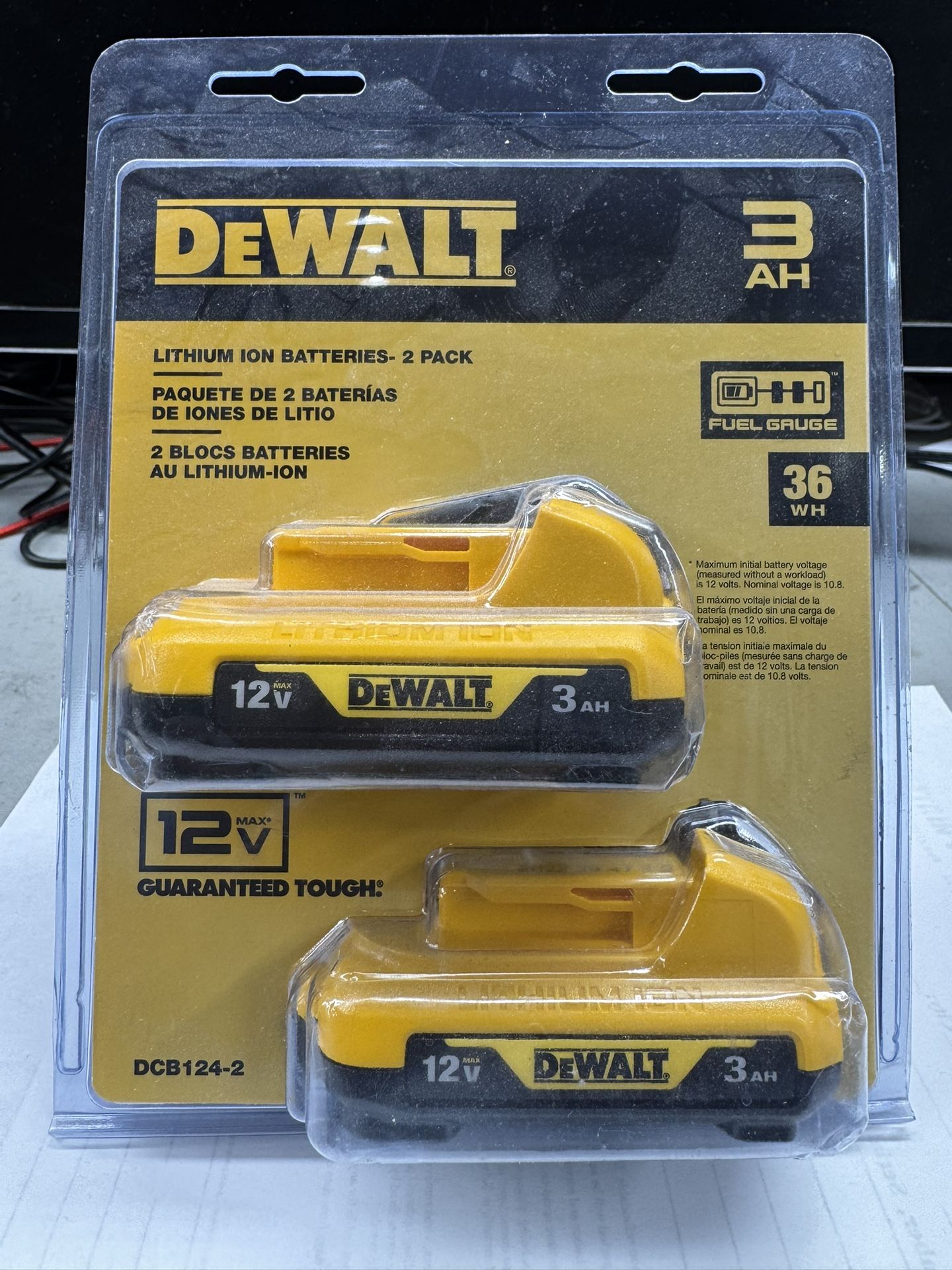 Dewalt 2 Pack 12v Max Dcb124-2