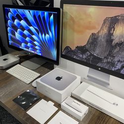 Apple Mac Mini With 27 Inch Display Computer Bundle Nice LOOK