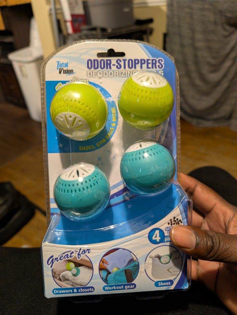 New Total Vision Odor-Stoppers Deodorizing Balls
