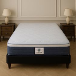 Queen Size Mattress Pillow Top 14” Inches Thick ✨New From Factory Excellent Comfort Also Available: Twin, Full And King Same Day Delivery 🚚 