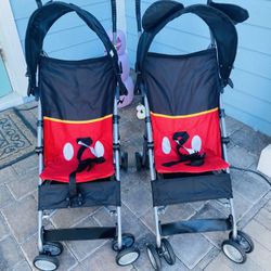 Matching Walt Disney World Mickey Mouse Strollers-LIKE NEW! USED ONCE!! 