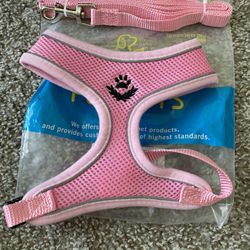 New Small Leash And Harness Set 