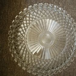 Large Lead Crystal Platter