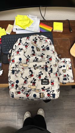 Loungefly Mickey Mouse Backpack & Matching Pencil Case / Coin Pouch