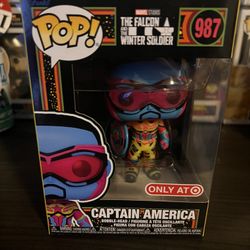 Marvel Captain America Funko Pop Black Light 