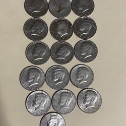 I have 16 collectible half-dollar copper coins from different years, I'm asking for $2 each, firm price.
