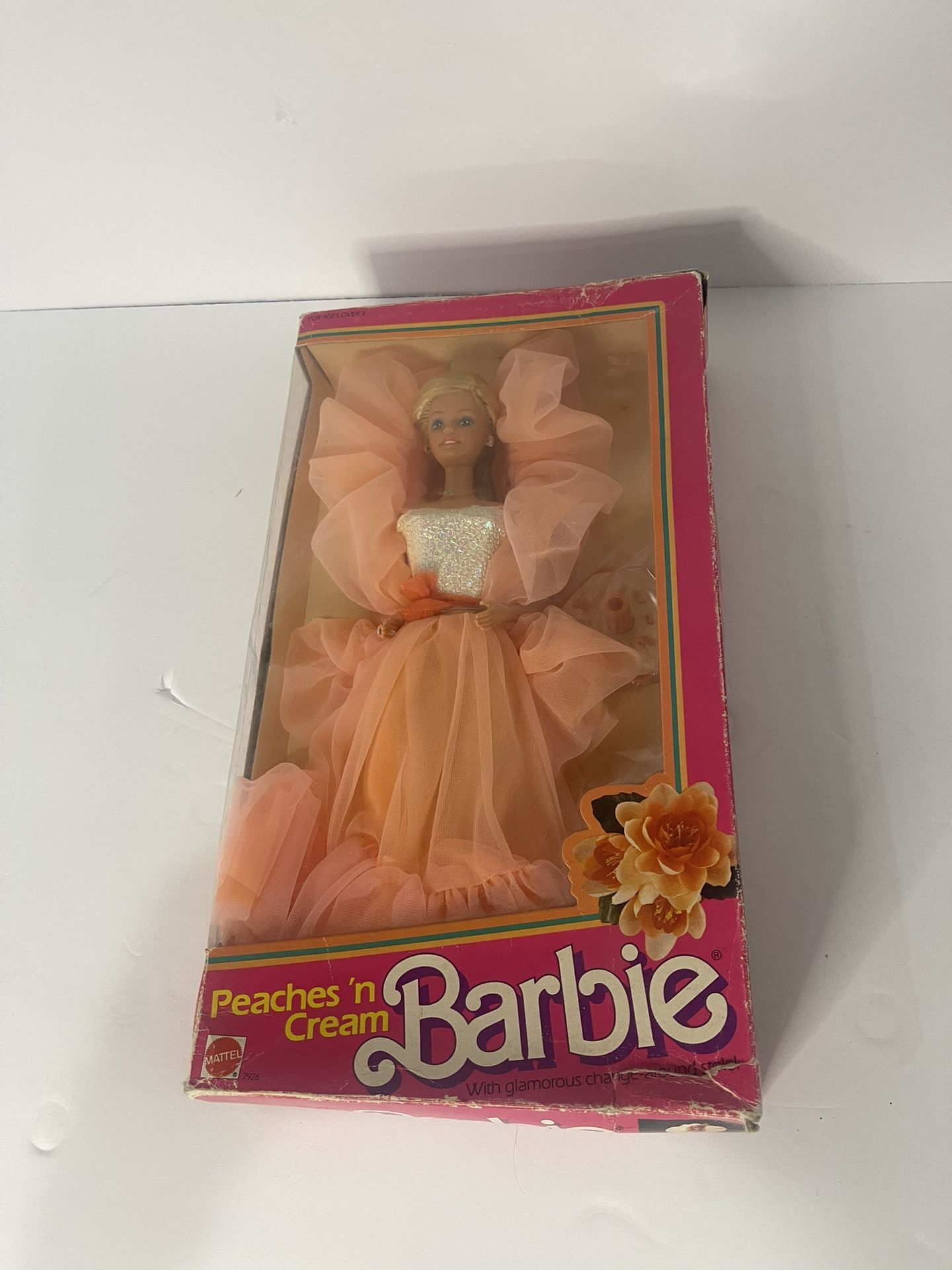 Vintage 1984 "Peaches n' Cream" Barbie Doll Mattel 7926, Factory Sealed