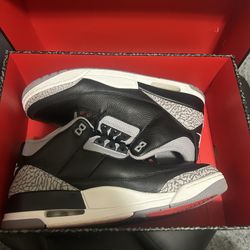 *courtside verified* Black Cement 3s 