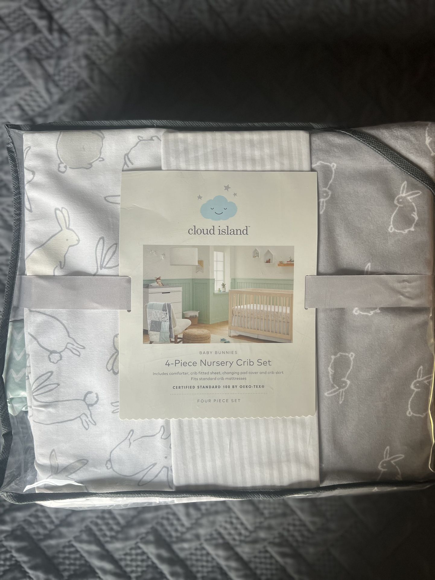 4 Piece Nursery Crib Set
