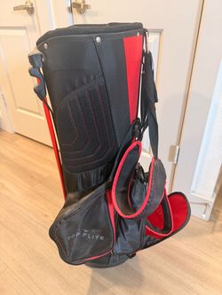Top Flite Golf Stand Bag Black Red