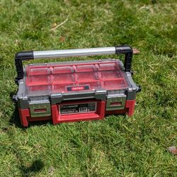 Keter Master Pro Series Cantilever Assortment Box 18 Inches Plastic Red/Silver 