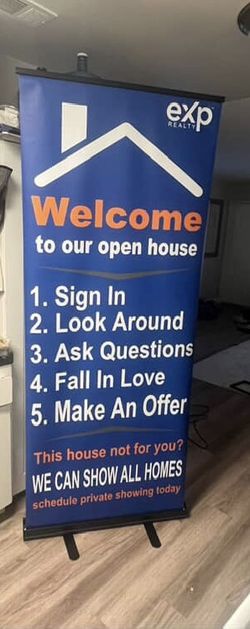 eXp Agents Open house Retractable Banner