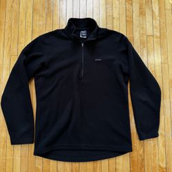 Patagonia Capilene Quarter Zip Black Pullover Fleece Sweater Women’s Sz. M