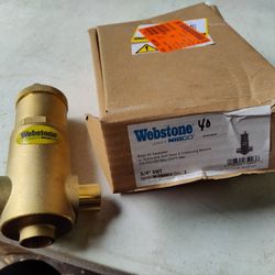 Webstone 3/4" Forged Brass Sweat Air Separator With Removable Vent Head